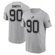Chris Smith Detroit Lions ＃90 Men's Gray 2024 Salute to Service Name & Number T-Shirt
