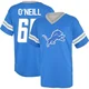 Eric O'Neill Detroit Lions ＃66 Men's Blue Los Name & Number Game Day V-Neck T-Shirt