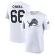 Eric O'Neill Detroit Lions Legend ＃66 Youth White 2024 Salute to Service Performance T-Shirt