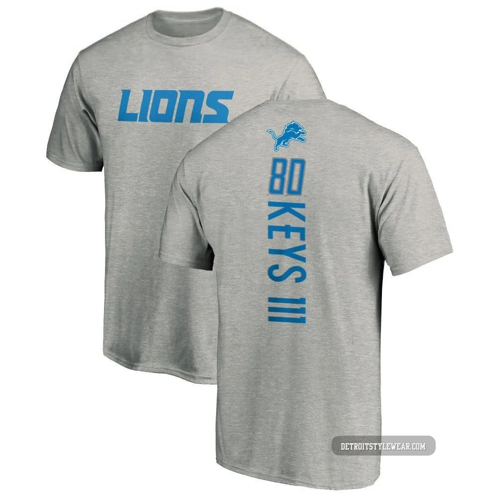 Lawrence Keys III Detroit Lions ＃80 Men's Pro Line Backer T-Shirt - Ash