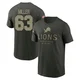 Mason Miller Detroit Lions ＃63 Youth Forest/Green 2025 Salute to Service Sideline Primary Edge T-Shirt