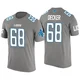 Taylor Decker Detroit Lions Legend ＃68 Men's Gray Color Rush T-Shirt