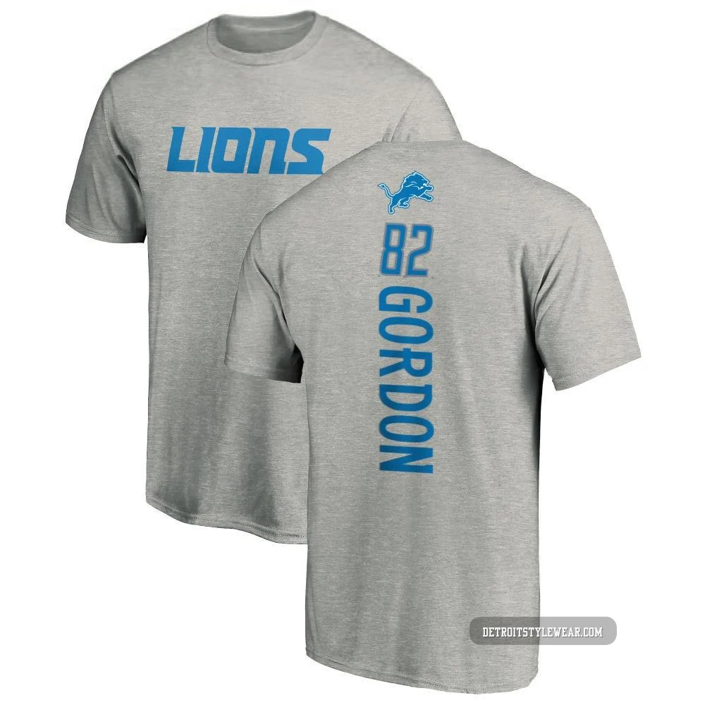 Thomas Gordon Detroit Lions ＃82 Youth Pro Line Backer T-Shirt - Ash